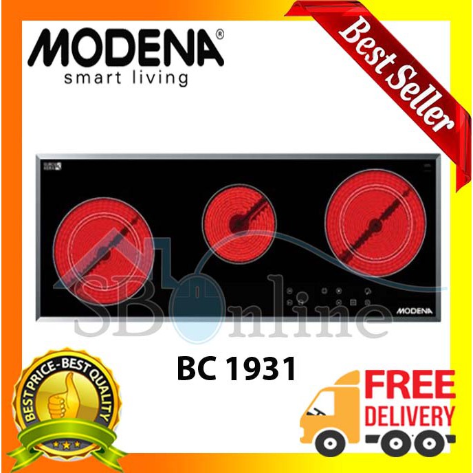 Kompor Modena Vitroceramic Hob - BC 1931 - Garansi Resmi