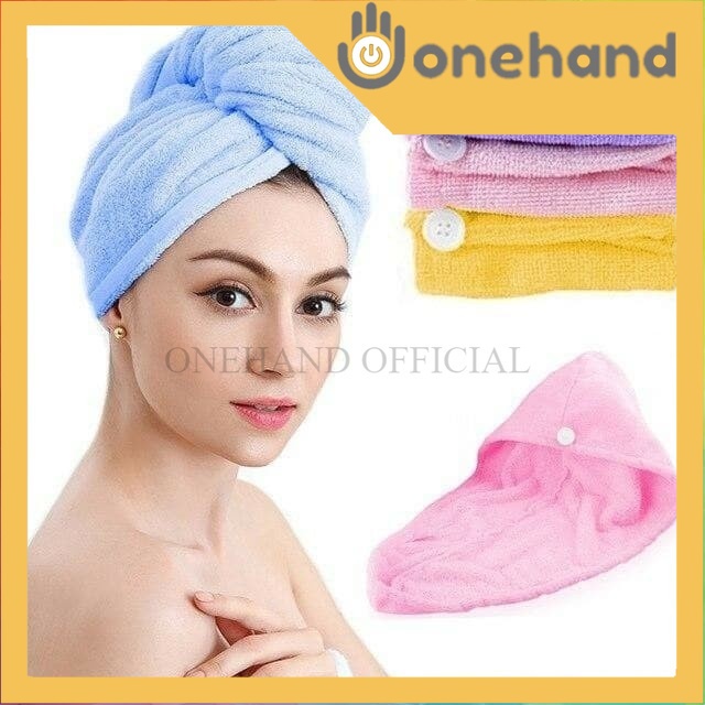 Handuk Keramas Pengering Rambut Microfiber   Hair Drying Towel  Handuk Turban Micro bulu Handuk Kramas