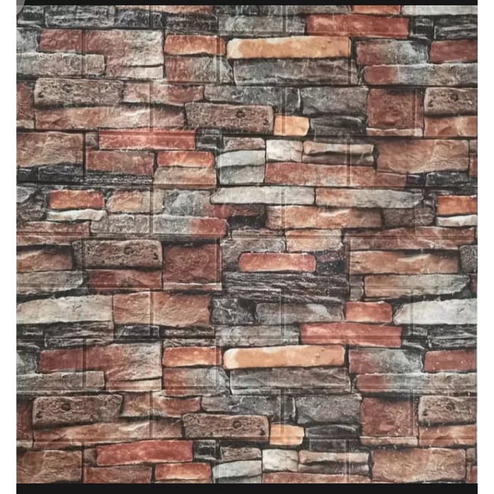 Wallpaper Dinding 3D Motif Batu Bata Foam Ukuran 70x77cm Ketebalan 3mm dan Banyak ukuran Lain Murah Meriah-Sun Flower 70 x38 cm