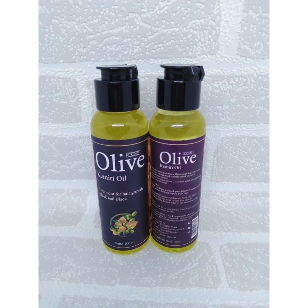 Minyak Kemiri Asli Olive CO.E Oil 100 ml Merelaksasi Kulit Kepala Asli 100%