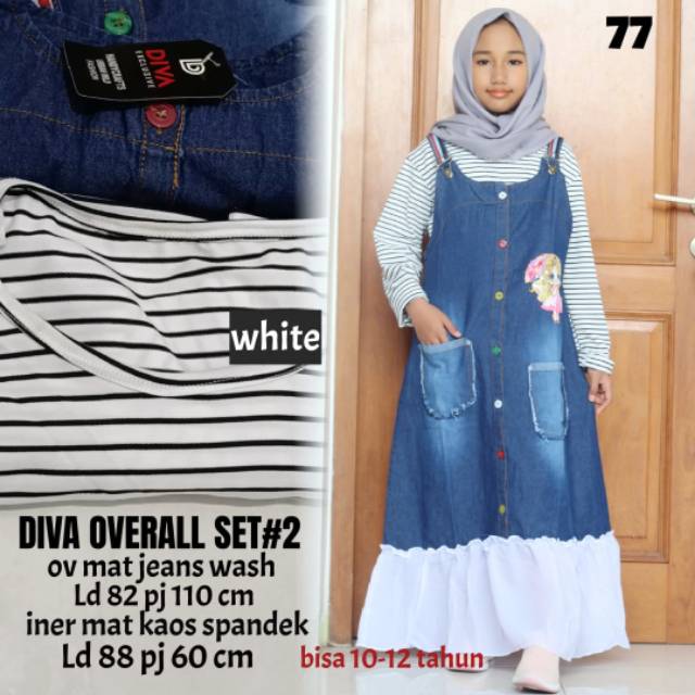 DIVA OVERALL ANAK SET +INER