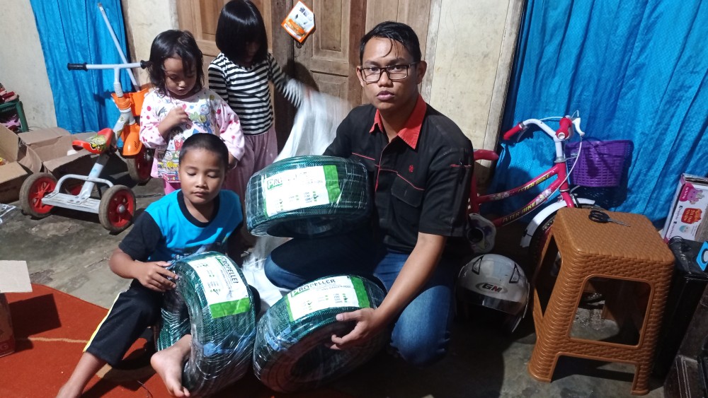 Selang Air Benang Hijau Rhinoceros 5/8 50meter Selang Air Taman Selang Air Elastis