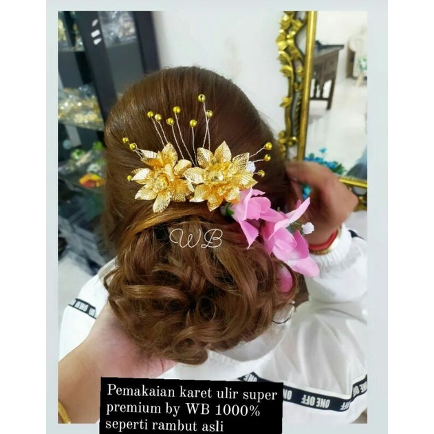 Karet Rambut Ulir Premium /sanggul modern / hairdo simpel / rambut hairdo / hairdo kebaya / rambut u