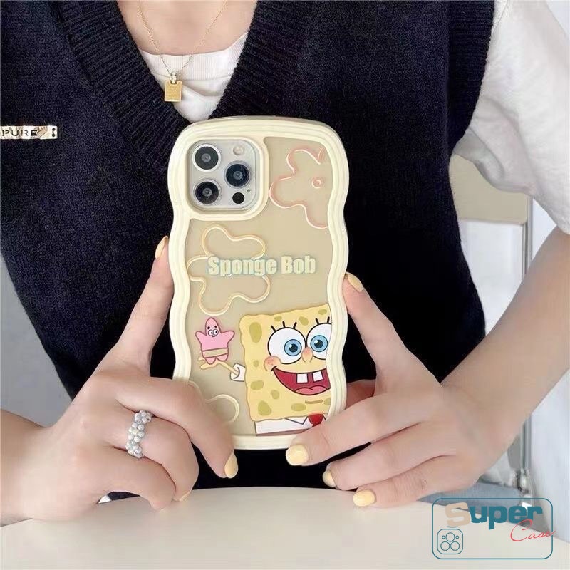 Wavy Edge Case Redmi9 12C 9T 9A 9C Nfc10 10A Redmi Note10 Note9 Note8 Note11 Note10 Pro Max Plus Note 10s Note 11s Shockproof Kartun SpongeBob Patrick Star Soft TPU Cover