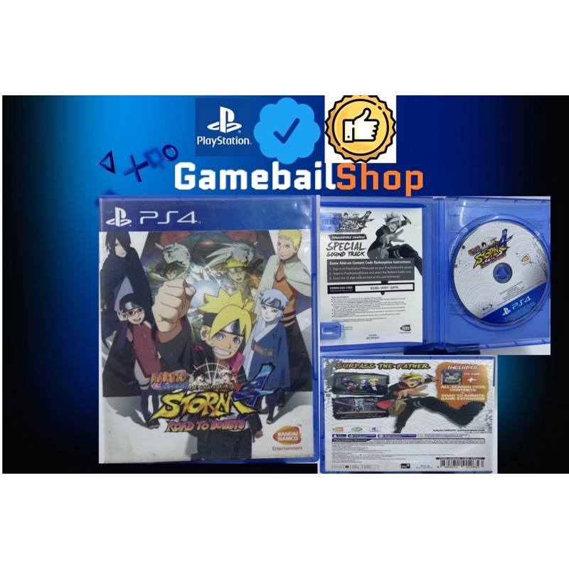 PS4 Game - Naruto Ultimate Ninja Storm 4 Road to Boruto Kaset Game BD PS4
