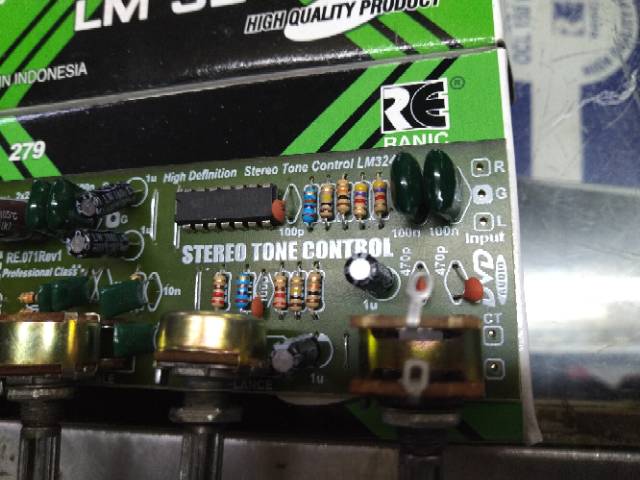 Tone control stereo ic lm324 ( 279 )