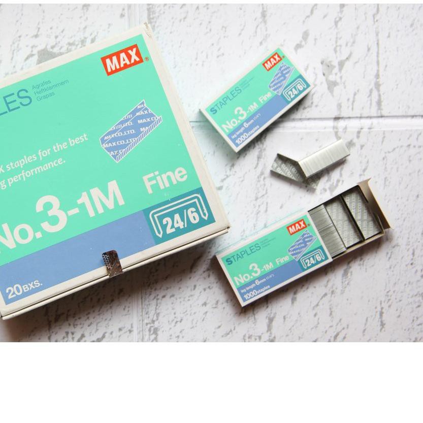 

READY STOCK Isi Staples Merk MAX no. 3 (1 pack isi 20 box kecil) BEST SELLER!!!