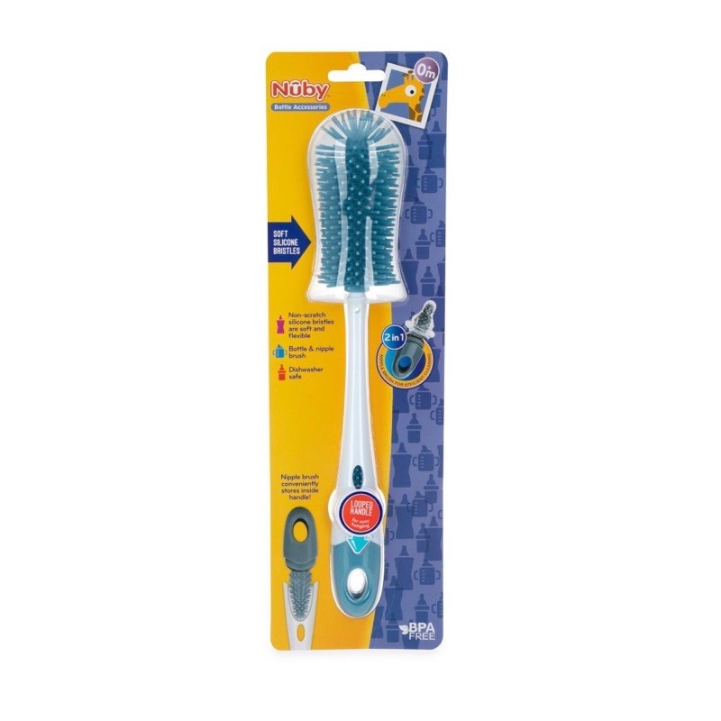 Nuby silicone bottle brush