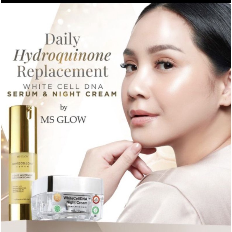 SERUM WHITE CELL DNA & NIGHT CREAM WHITE CELL DNA MSGLOW