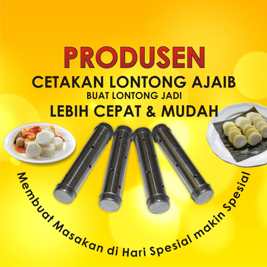 Original Cetakan Lontong Plat Tebal Alumunium