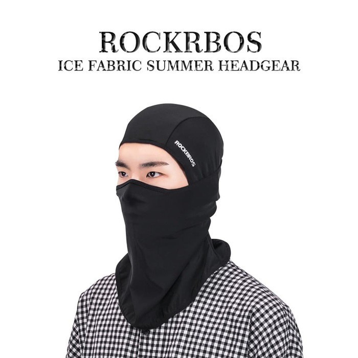 Rockbros Full Face Mask Ice Silk - Masker Sport Sepeda - 69000