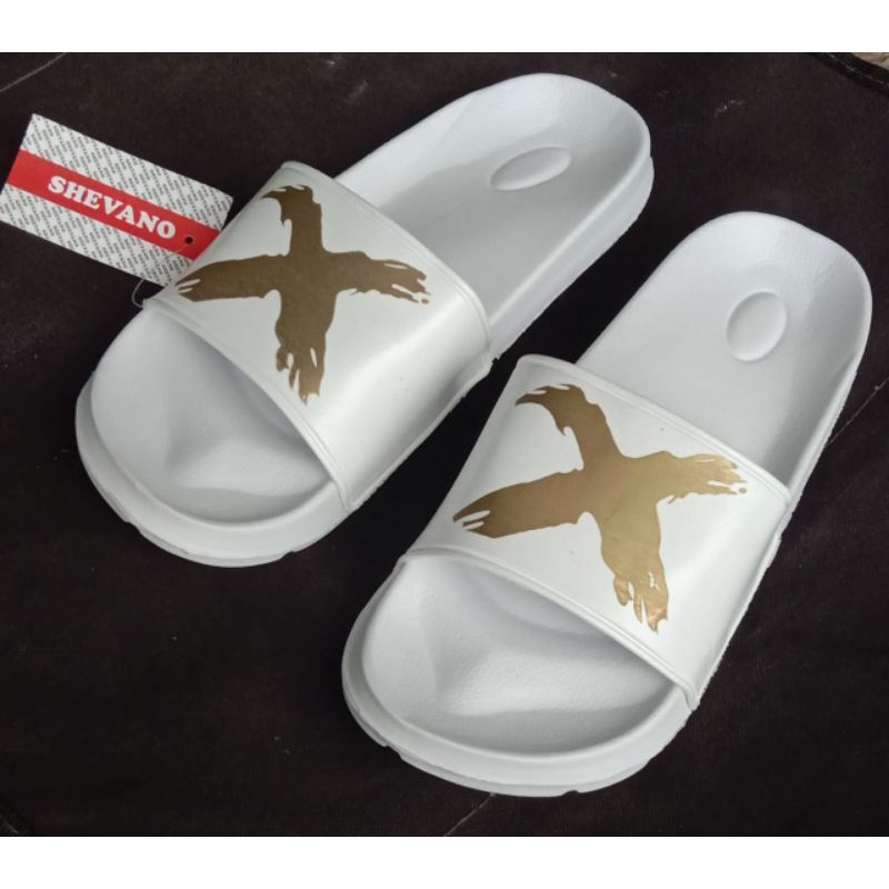 Shevano 240 Putih Sandal Karet Pria Sandal Pria Sandal Selop Pria Sandal Pria  Karet  Sandal  terbar