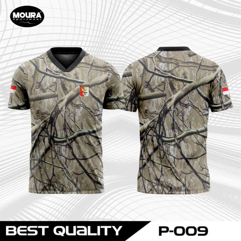 MOURA | Baju Jersey Perbakin Camo | Custom Nama Logo | Dryfit Premium Anti UV