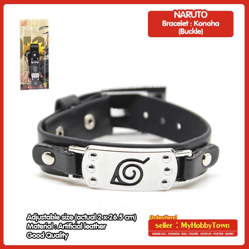 Gelang Anime Naruto : Konoha Buckle