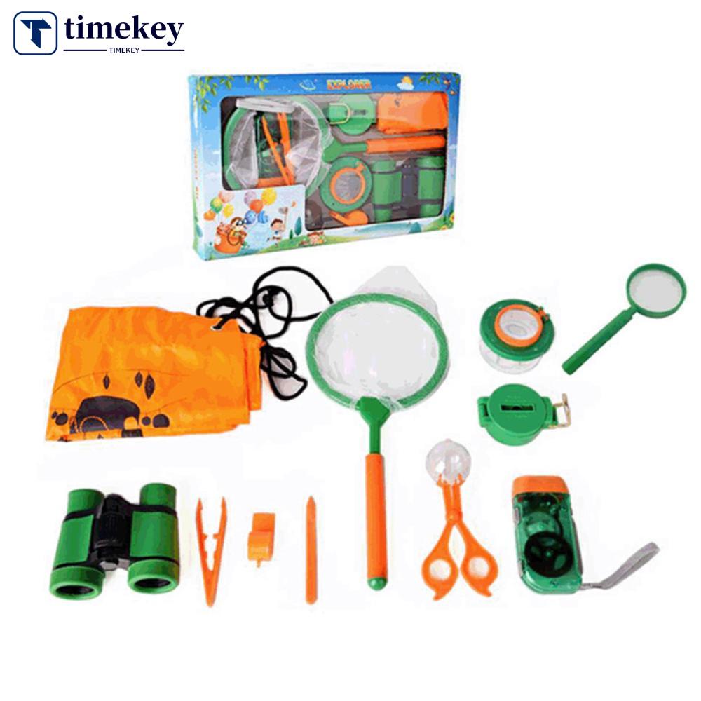 Timekey 11pcs Mainan Edukasi Anak Model Kotak Observasi Penangkap Serangga Untuk Outdoor K6Y6