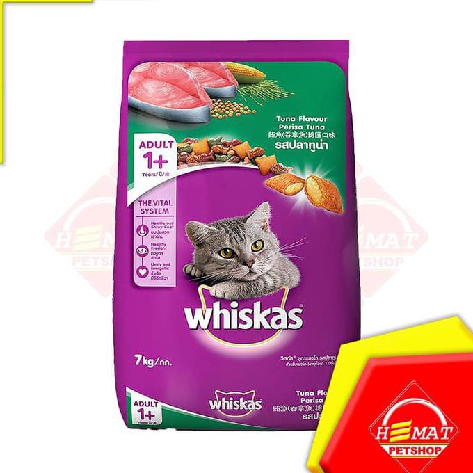 Terlengkap-Store Makanan Kucing Whiskas Tuna 7Kg / Whiskas 7 Kg