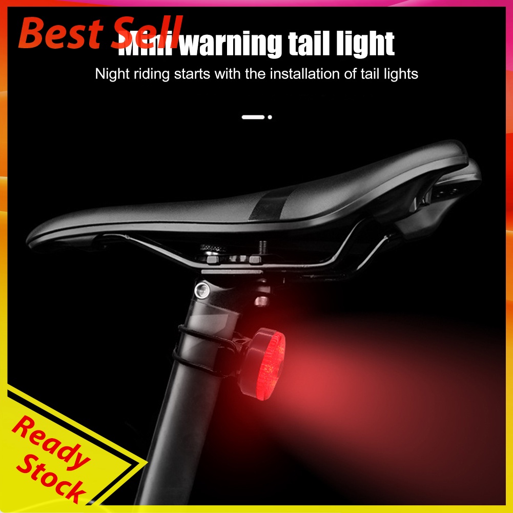 USB Rechargeable Bike Tail Light Waterproof Night Running Warning Lights