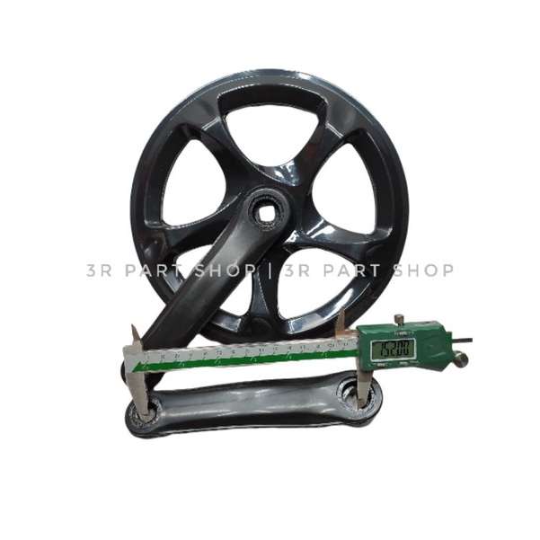 crank single pendek / crank sepeda lipat arm 152 original