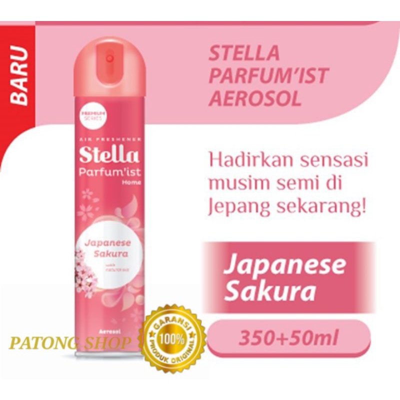 Stella Japanese Sakura Pengharum Ruangan Aerosol 350+50 ml