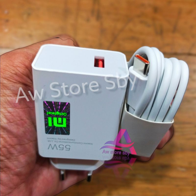 CHARGER XIAOMI ORI TYPE C TURBO CHARGE 55W REDMI NOTE 8 9 10/ 9 PRO/ 10S/10 PRO/mi 10/10t/ 10C/mi 11/11t/Poco M3/X2/X3 PRO/F3