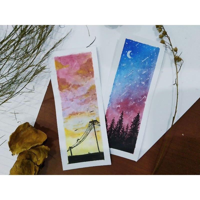 

(Handmade Bookmark) Pembatas Buku Painting Handmade