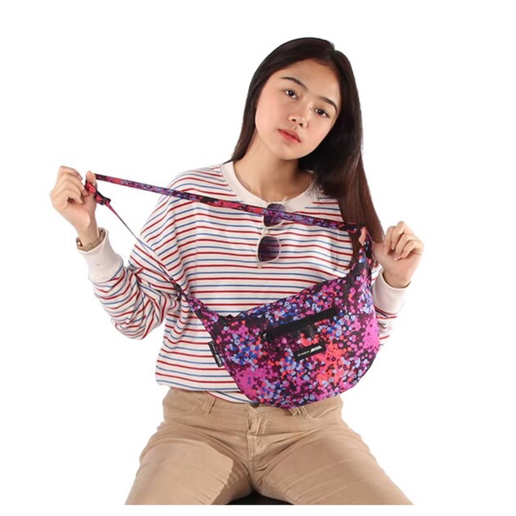 Sling Bag Mini Casual Tas Selempang Waterproof Unisex Distro Cowok Cewe Motif Pattern Unik Murah Ori