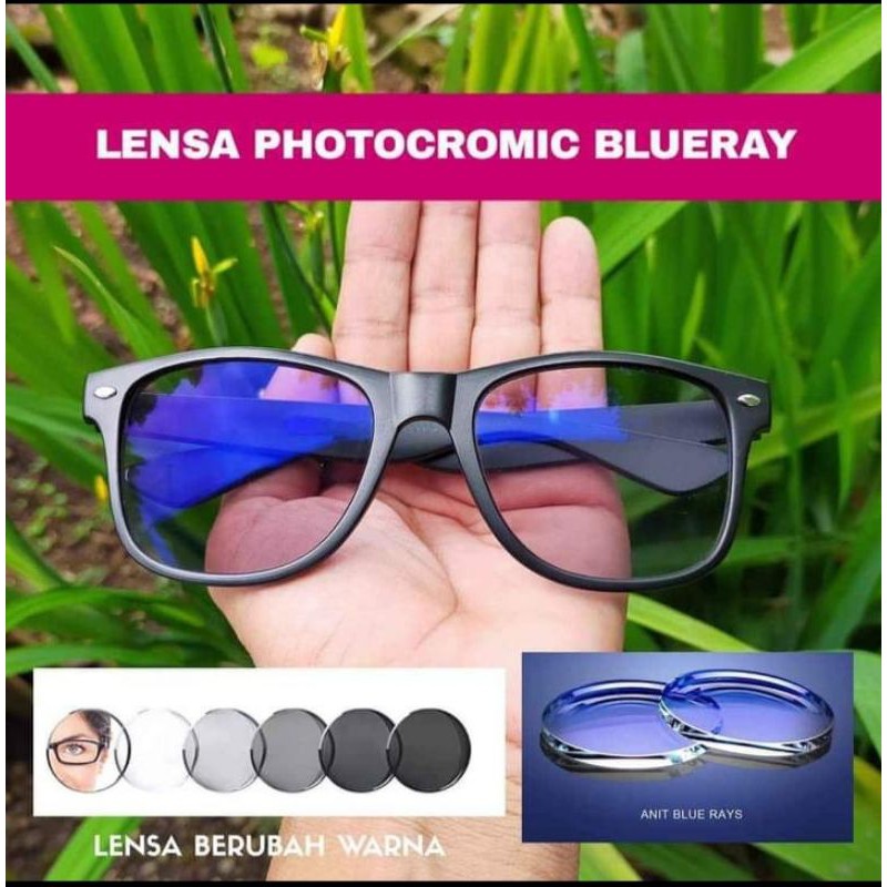 R13 4002 kacamata Photocromic/blueray/antiradiasi/bluecromic/minus/cylinder/normal