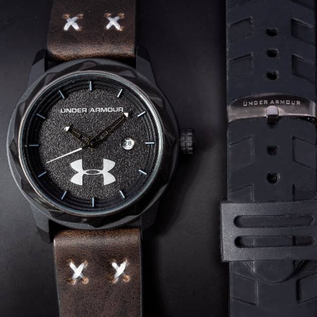 JAM UNDER ARMOUR/JAM TANGAN UNDER ARMOUR/ JAM UNDER ARMOUR TALI KULIT/JAM UNDER ARMOUR FULL SET