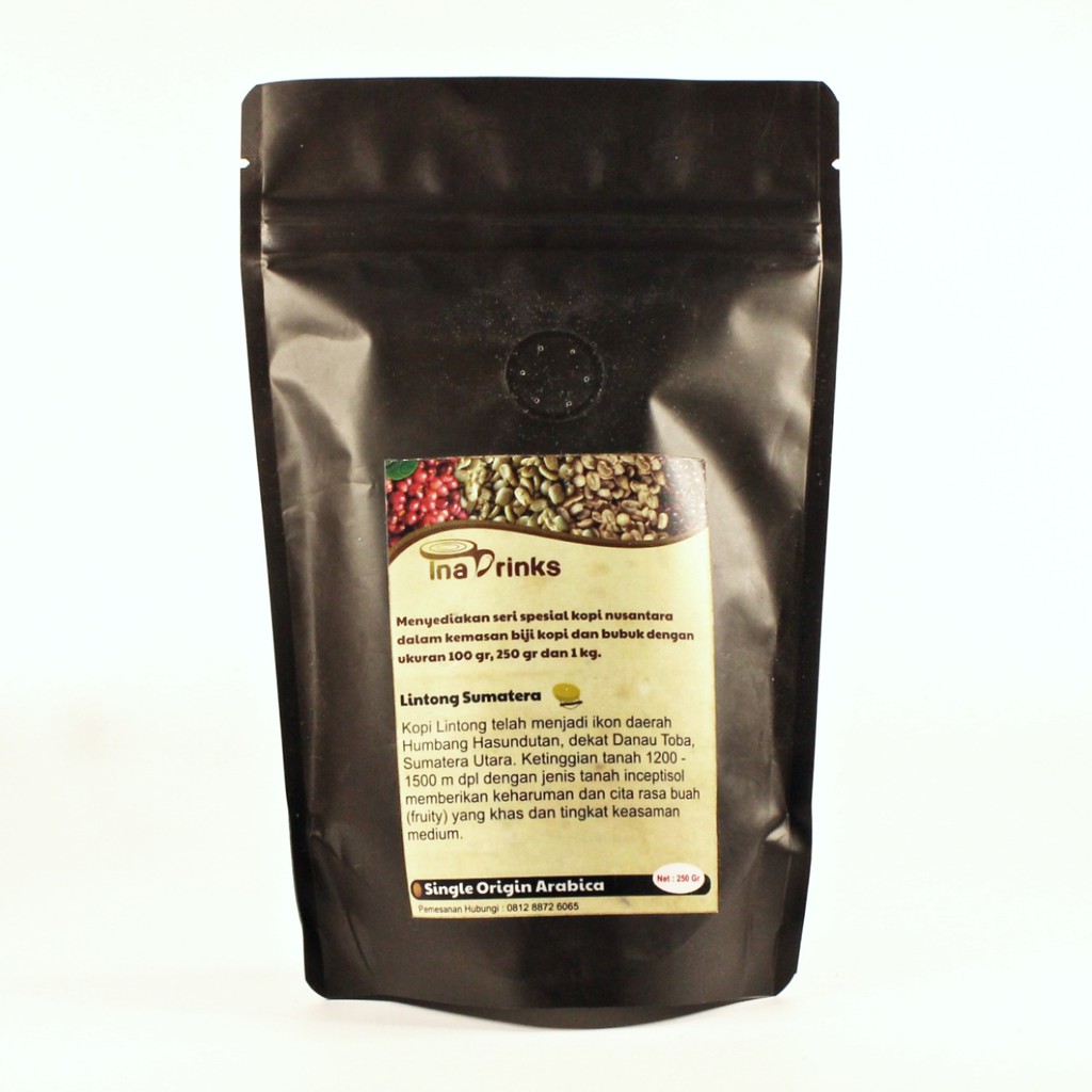 

Kopi Arabika Lintong 250 gr, Ina Biji Kopi by Inadrinks - Single Origin, Specialty, Bubuk/Biji Kopi