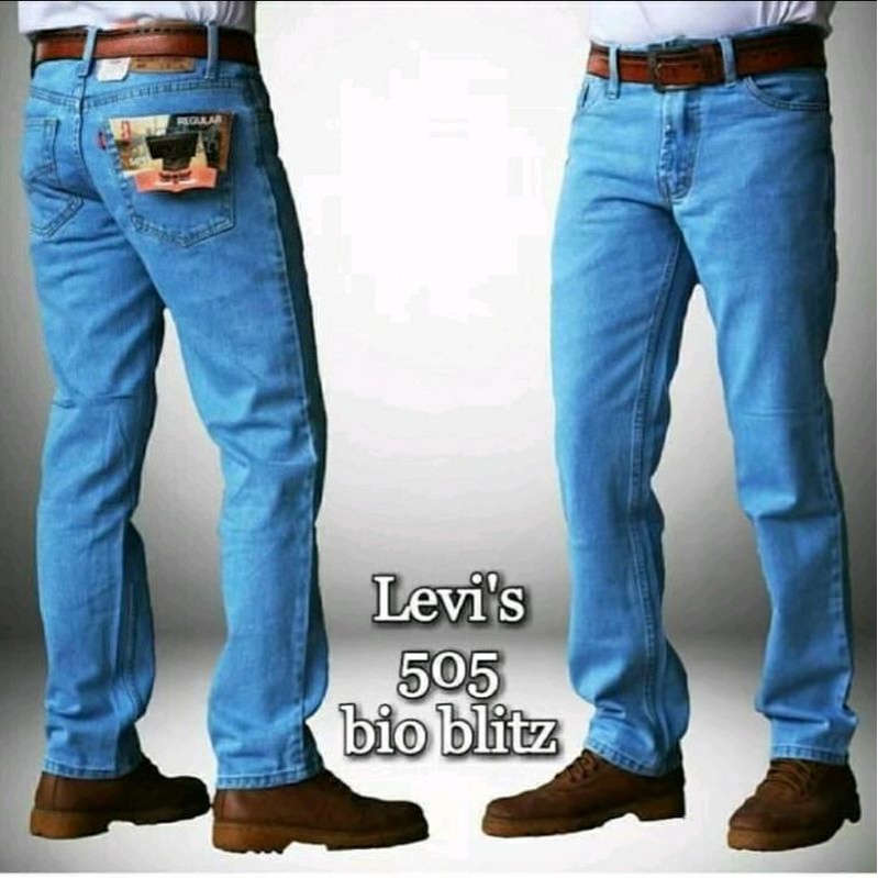 Celana Jeans Pria Levis Standar Reguler Fit Levis 505 size 27 -38 Jins Panjang Denim