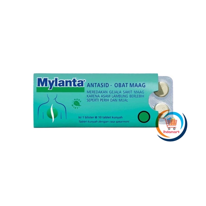 Mylanta Tablet 1 Strip Isi 10 Tablet