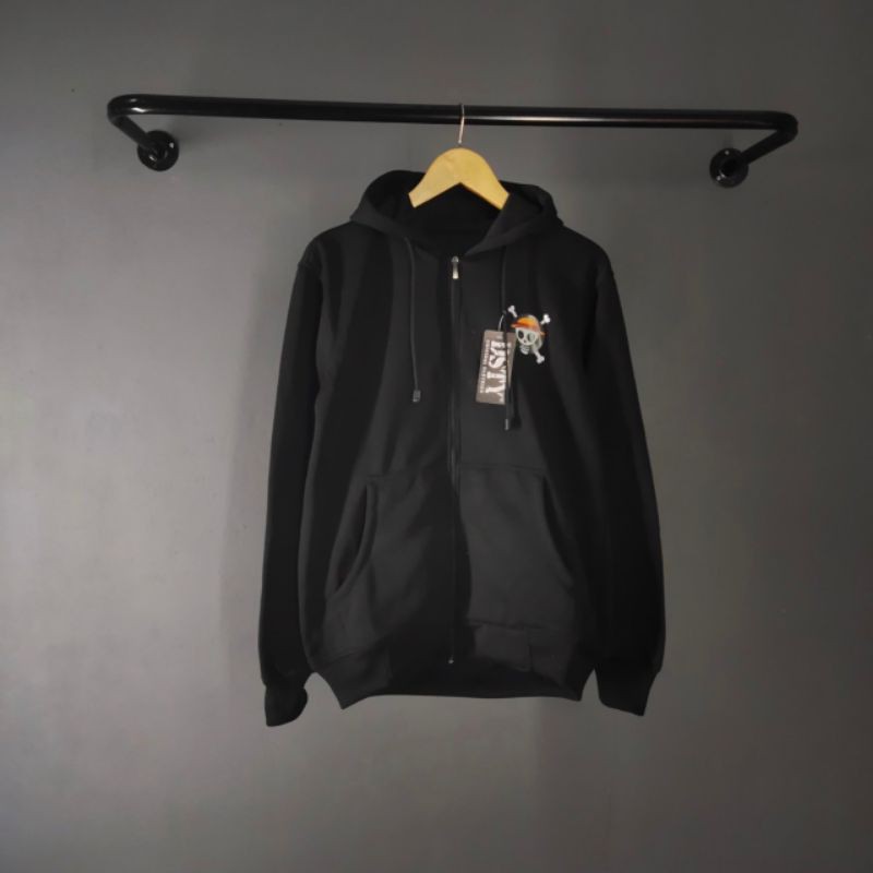 Jaket Anime One Piece Zipper Sweater One Piece Murah Hoodie Anime