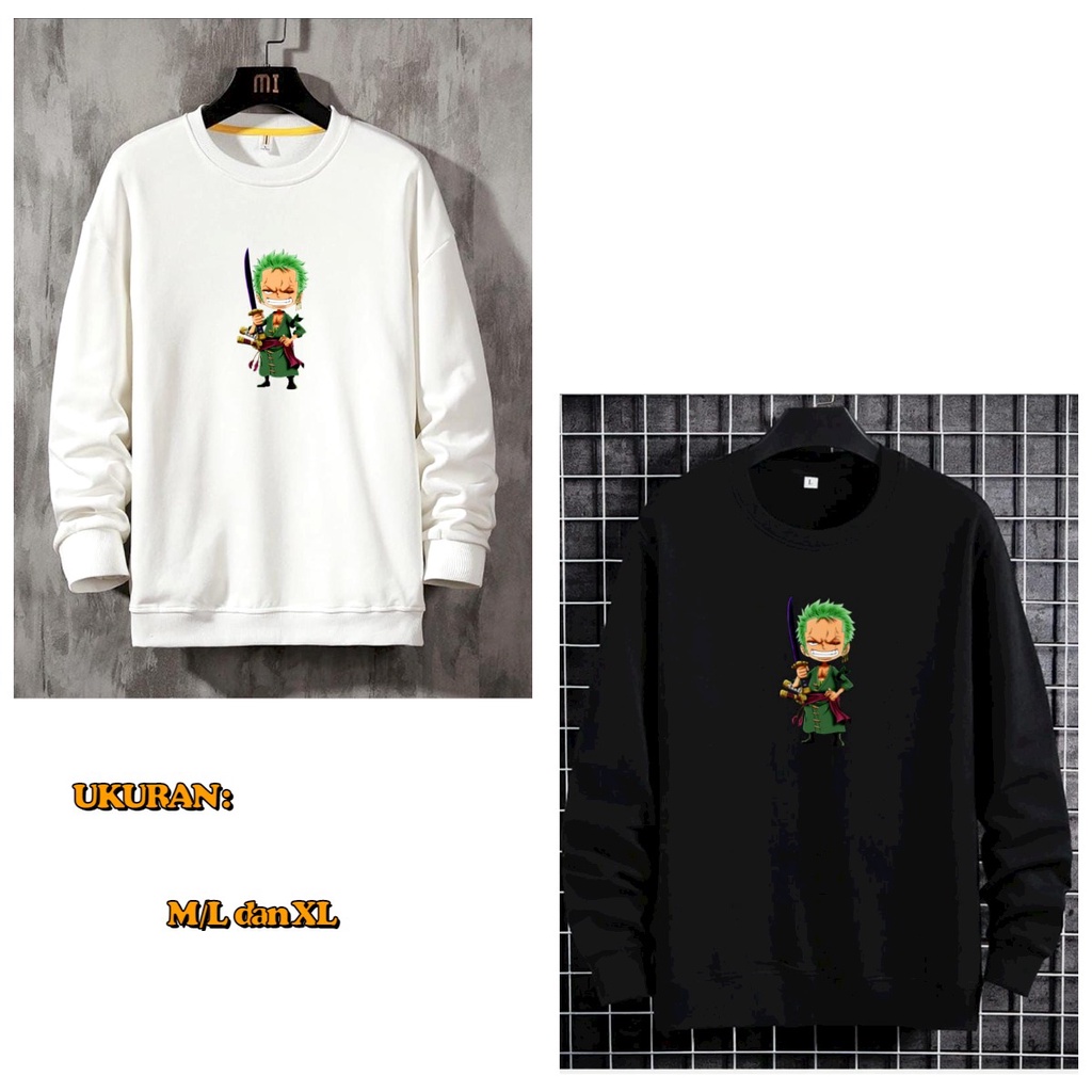 MUKZHOP - BAJU SWEATER ZORRO ONEPIECE / sweater kece / distro / fashion pria / terbaru / terlaris