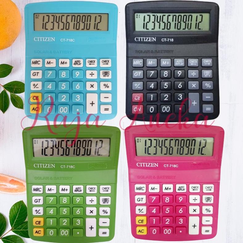 

((BISA COD)) Kalkulator Citizen 718 Warna / Calculator Citizen 718 CT 718 WARNA KALKULATOR MEJA DAGANG 12 DIGIT