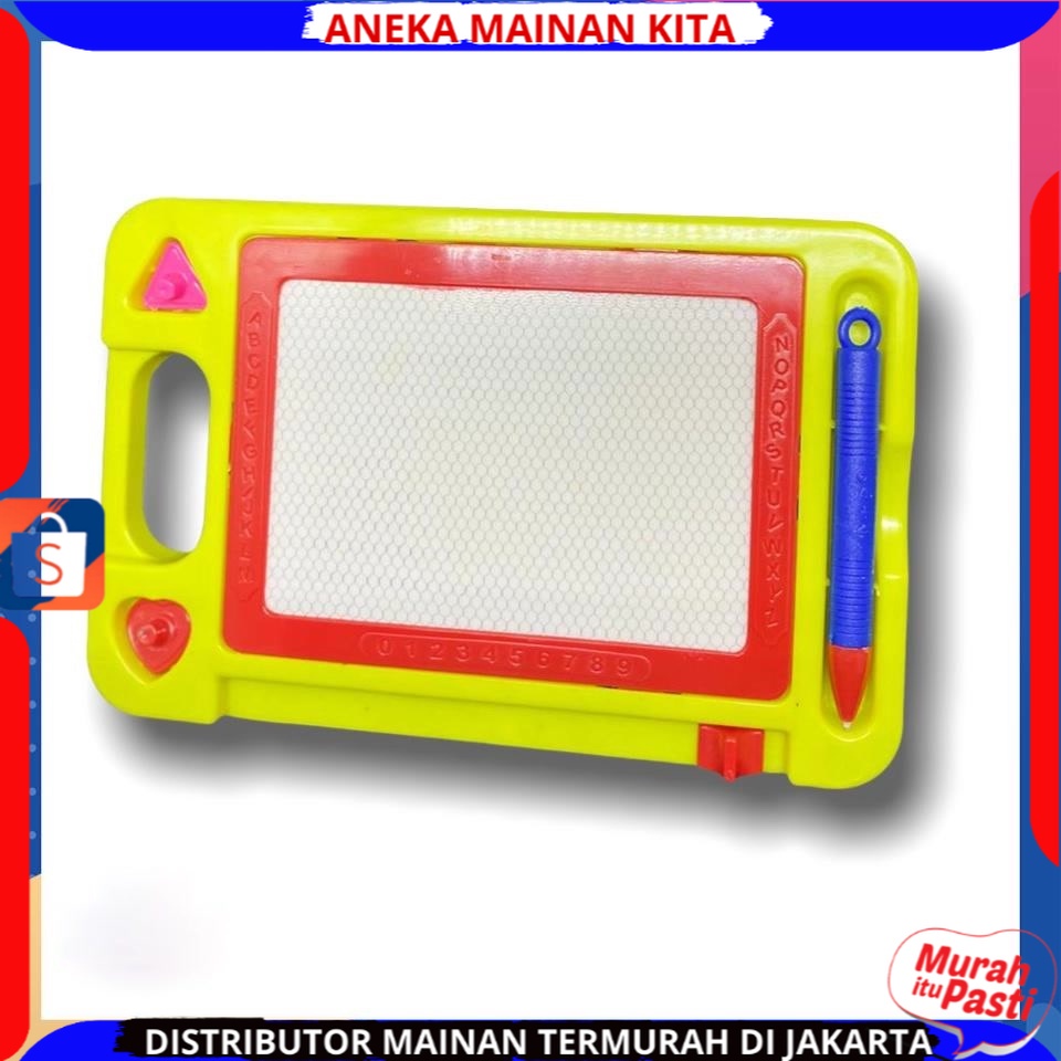Mainan Anak Papan Tulis Anak Magnet Hapus Drawing Magic Board Untuk Belajar Menulis Edukasi