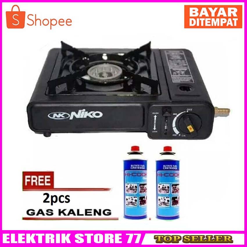 Kompor Portable Niko Kompor Portable 2in1 FREE 2 Gas Kaleng Berkualitas