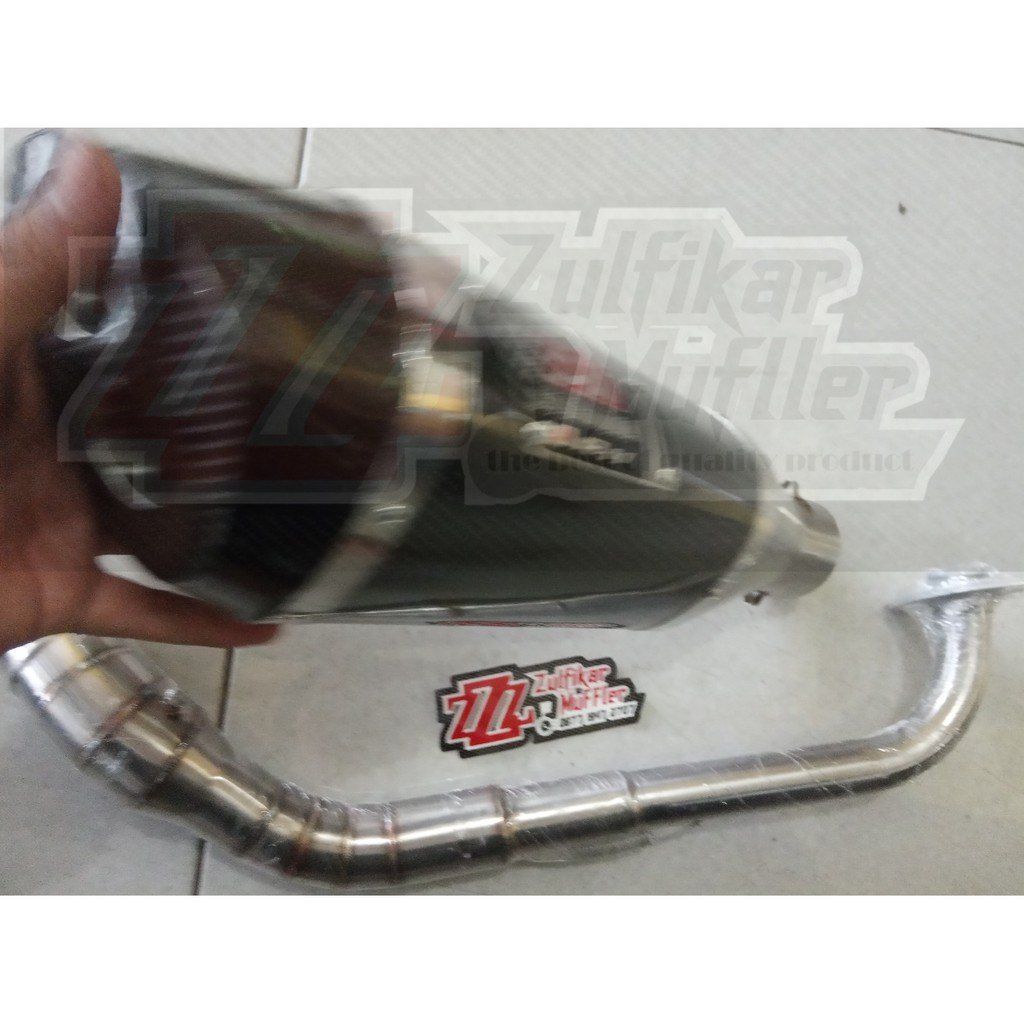 knalpot racing yoshimura r11 dua lobang untuk nmax aerox lexi mio beat pcx adv vario