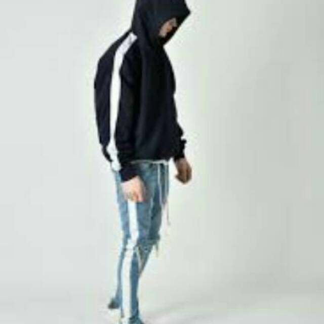 Track Hoodie Jaket Pria Sweter Atasan Pria List jaket