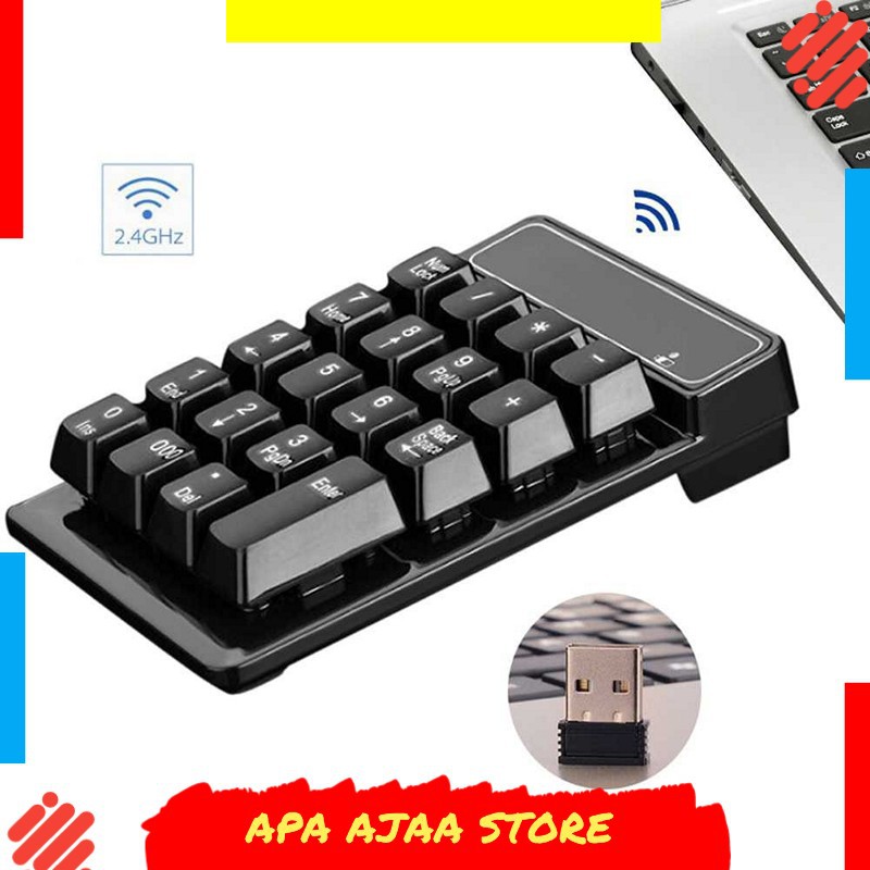 Paling Dicari ! Etmakit Numeric Keypad Numpad Wireless 2.4GHz - 119477