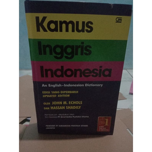 

Preloved kamus inggris indonesia John M. Echols