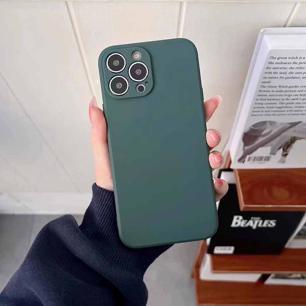 Soft Case TPU Warna Polos Untuk Xiaomi Redmi 9A 10 9 9T 9C NFC Mi 10 10T 11 Lite POCO M3 POCO F3 M3 Pro K30s