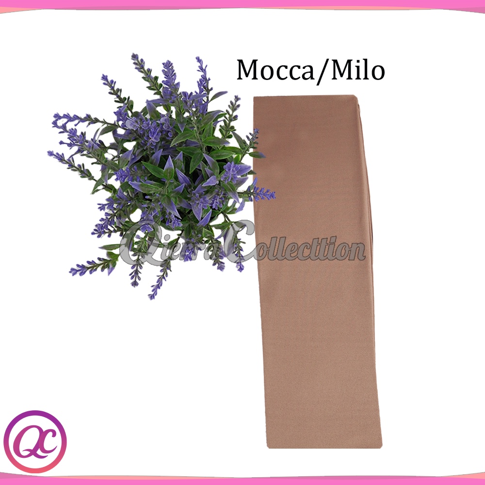 Manset tangan sambung/Bolero polos warna bahan spandek baloon all size dan jumbo-Mocca/milo