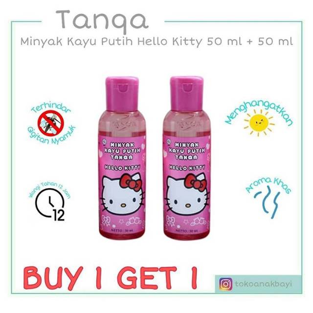 Minyak Kayu Putih HELLO KITTY TANQA 50ml + 50ml [ BUY 1 GET 1]