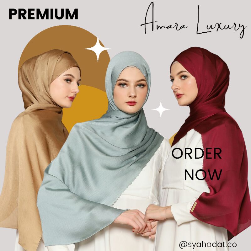 SYDT - Pashmina Malaysia Laser Cut Crinkle Luxury Textured Silk (Free Gift)