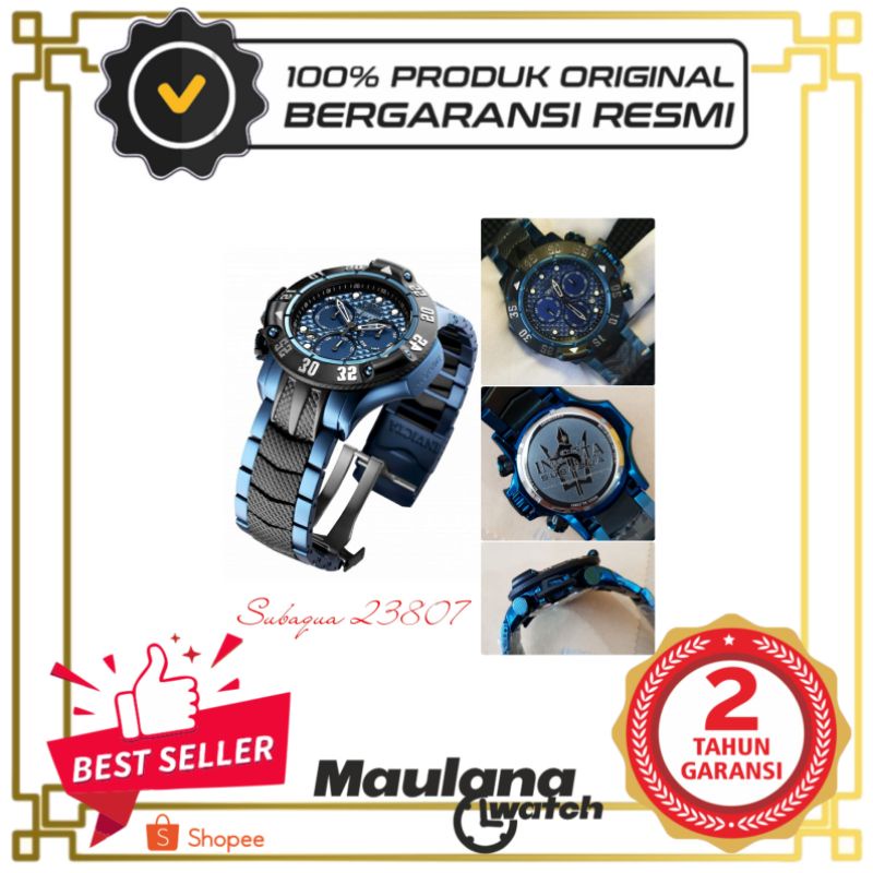 JAM TANGAN PRIA WANITA | RANTAI | KULIT | KARET | MURAH | - pria invicta subaqua-23807 stainless ste