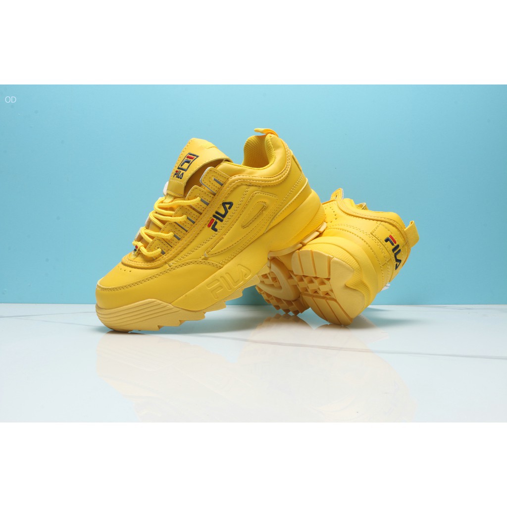 women yellow fila