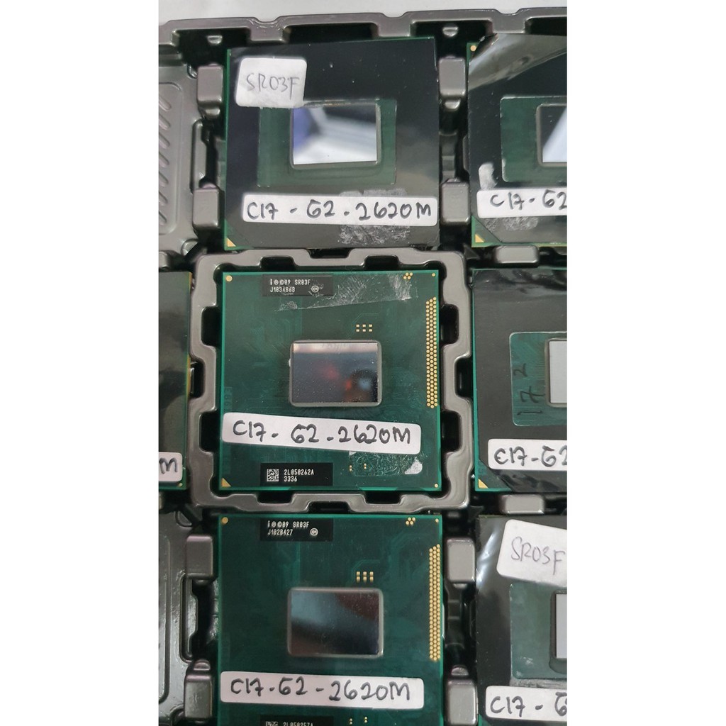 PROSESOR LAPTOP INTEL Ci7-2620M GHZ (cocok buat upgrade versi )