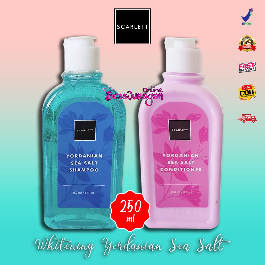 (BOSS) Scarlett Whitening Yordanian Sea Salt Shampoo | Scarlett Whitening Yordanian Seasalt Conditioner