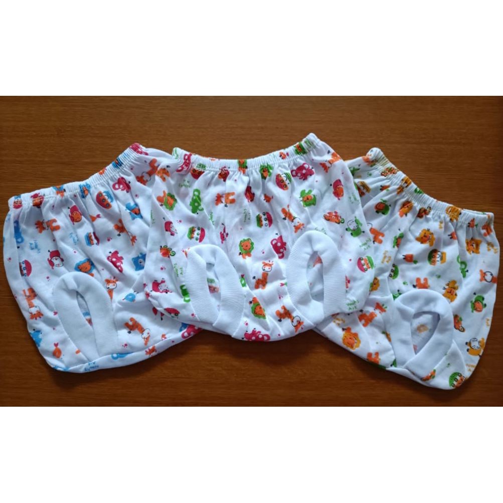1 LUSIN CELANA KACAMATA bahan PE aplikasi celana pop pink biru kuning