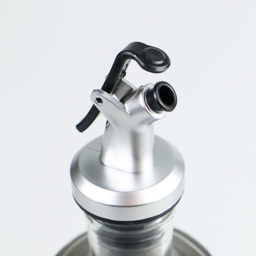 Botol Minyak Kaca Tempat Minyak Goreng Kecap Cuka Saus Olive Oil Stainles Steel Platted 500ml One Two Cups